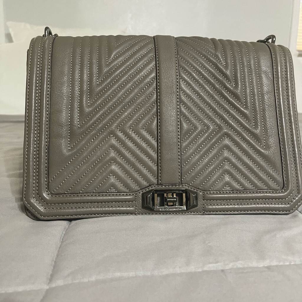 Rebecca Minkoff Chevron Quilted Jumbo Love Crossbody Bag